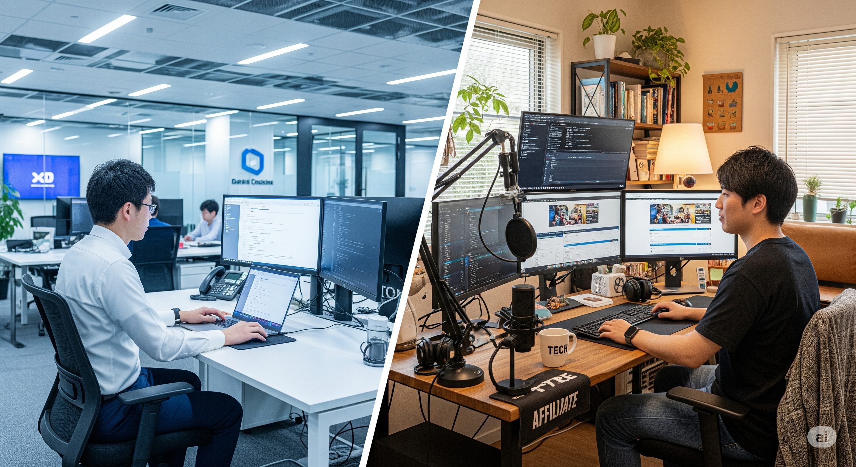 フリーランスエンジニアの働き方 企業常駐やアフィリエイト紹介