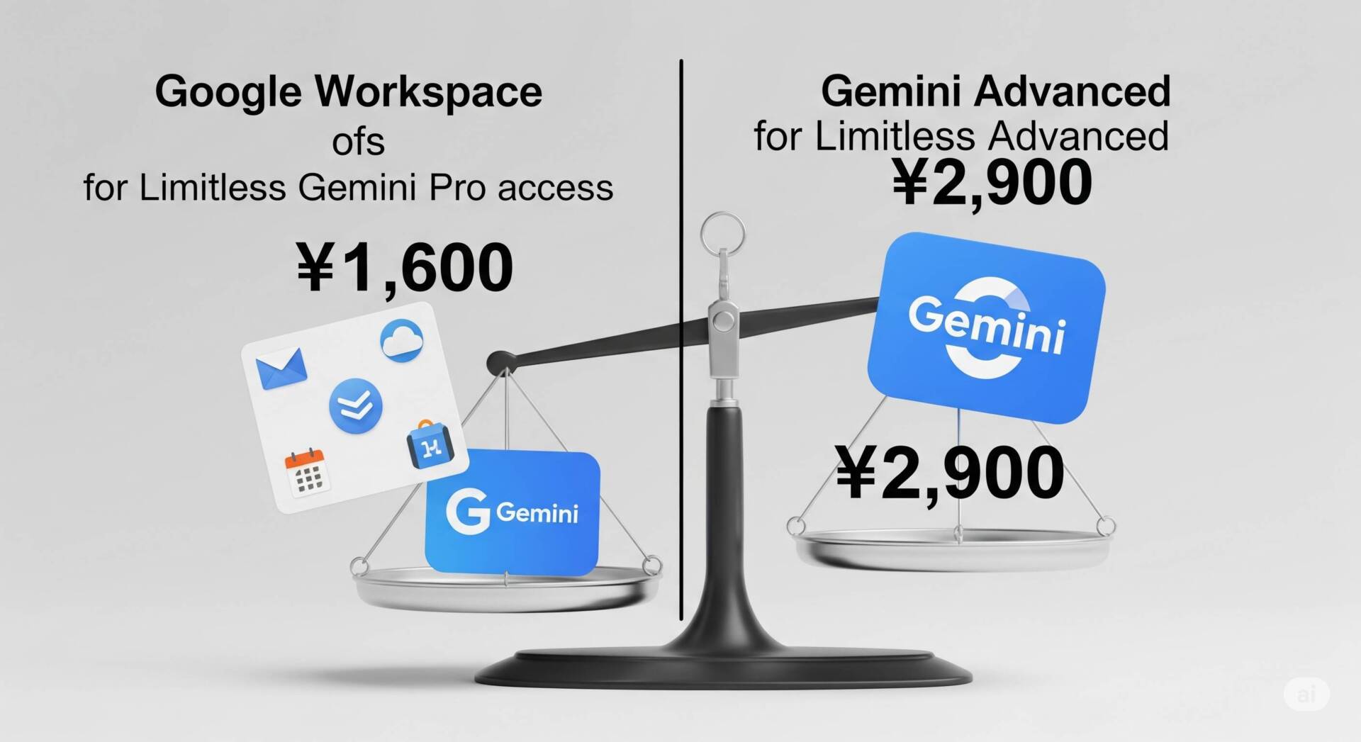 【衝撃の事実】Gemini Pro無制限、Gemini Advanced（月額2,900円）よりGoogle Workspace（月額1,600円）が断然お得な理由